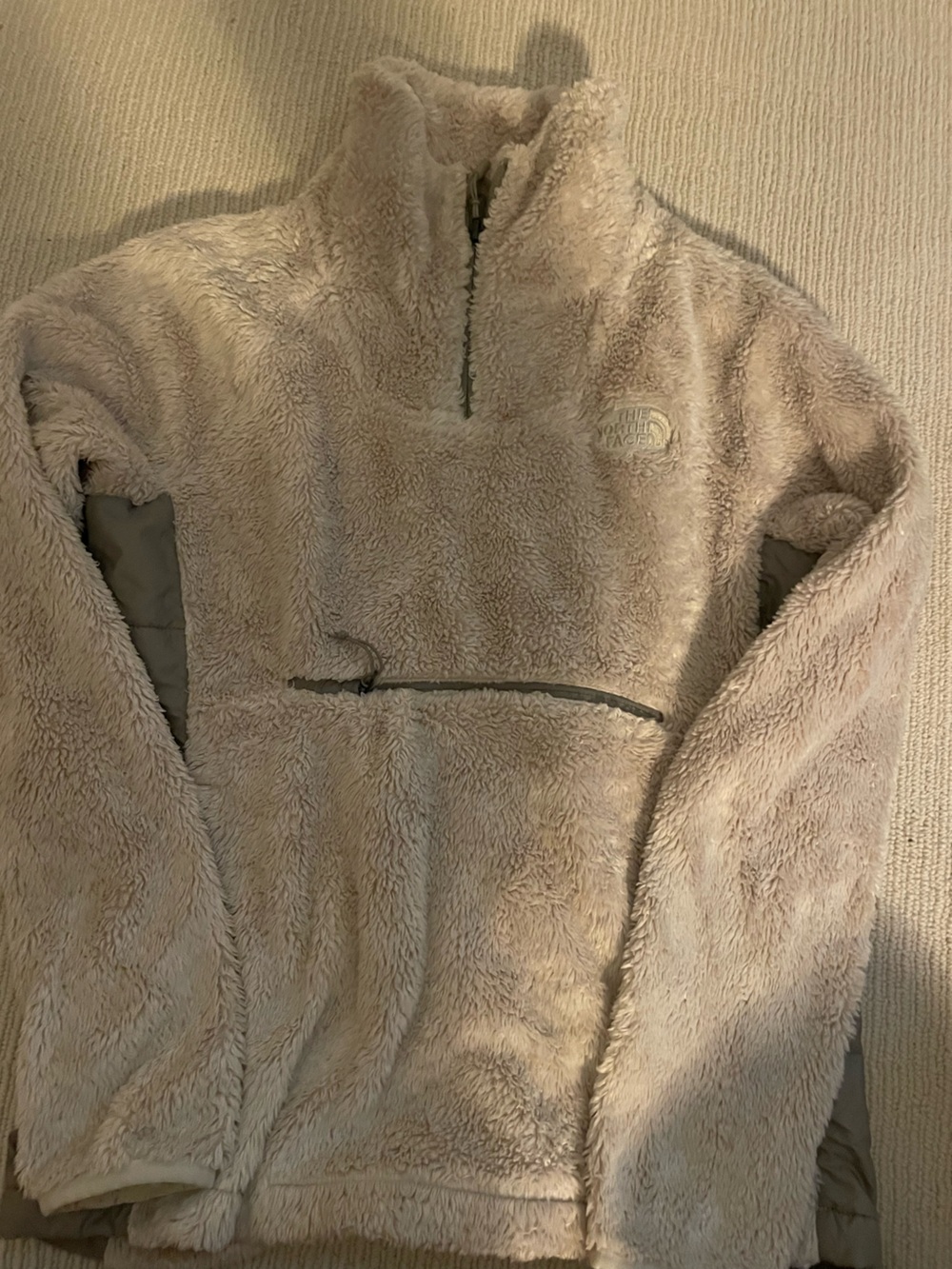 The North Face Plush Sherpa Jacket in Light Tang womens size small